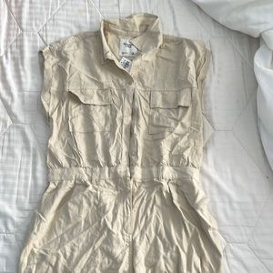 Abercrombie and fitch cream romper